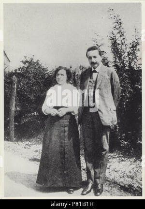 Einstein mit ersten senneur Frau dans la KAC, Serbien 148 ETH-bib-Einstein, Albert (1879-1955), Mileva Einstein-Maric, (1875-1949)-Portrait-Portr 03087 Banque D'Images