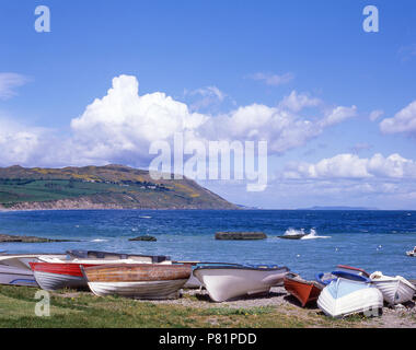 Plage côtière, Greystones, comté de Wicklow, Irlande Banque D'Images