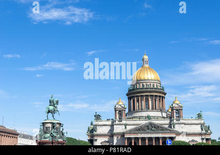 La Cathédrale Saint Isaac à Saint-Pétersbourg, Russie Banque D'Images