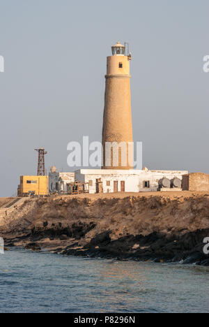 Phare, big brother island, Red Sea, Egypt Banque D'Images