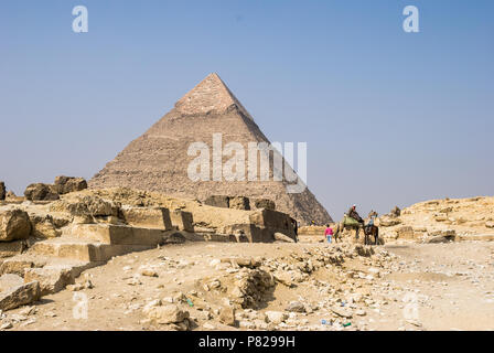 Avis de pyramide de Khafré Banque D'Images