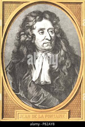 Jean de La Fontaine (1621-1695). Musée : collection privée. Banque D'Images