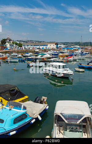 Paignton Devon, Angleterre, 06 juillet 2018 bateaux dans le port Banque D'Images