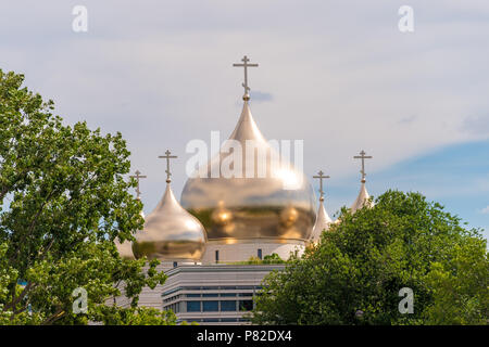 Paris, France - 23 juin 2018 : la cathédrale Holy Trinity et la Fédération de centre spirituel et culturel orthodoxe Banque D'Images