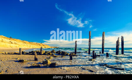 Vue sur la plage de Port Alan Jaume & Fils un jour, l'Australie du Sud Banque D'Images