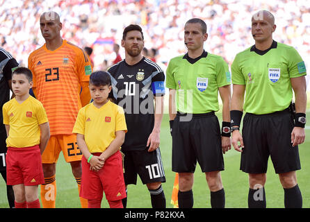 Moscou, Russie - le 16 juin : Arbitre Szymon Marciniak durant la Coupe du Monde 2018 GROUPE D match de la Russie entre l'Argentine et l'Islande au Spartak Stadium le 16 juin 2018 à Moscou, Russie. (Photo de Lukasz Laskowski/PressFocus/MO Media) Banque D'Images