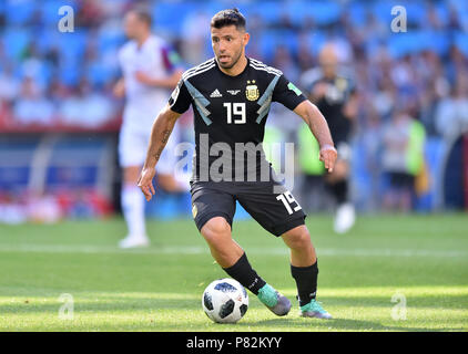 Moscou, Russie - le 16 juin : Sergio Aguero de l'Argentine en action pendant la Coupe du Monde 2018 GROUPE D match de la Russie entre l'Argentine et l'Islande au Spartak Stadium le 16 juin 2018 à Moscou, Russie. (Photo de Lukasz Laskowski/PressFocus/MO Media) Banque D'Images