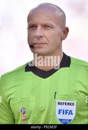 Moscou, Russie - le 16 juin : Arbitre Szymon Marciniak durant la Coupe du Monde 2018 GROUPE D match de la Russie entre l'Argentine et l'Islande au Spartak Stadium le 16 juin 2018 à Moscou, Russie. (Photo de Lukasz Laskowski/PressFocus/MO Media) Banque D'Images