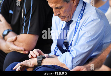 SAMARA, RUSSIE - le 25 juin : Oscar Tabarez, gestionnaire de l'Uruguay lors de la Coupe du Monde FIFA 2018 groupe Russie un match entre l'Uruguay et la Russie à Samara Arena le 25 juin 2018 à Samara, en Russie. (Photo de Lukasz Laskowski/PressFocus/MO Media) Banque D'Images