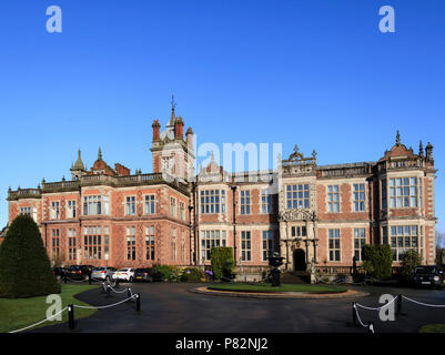 Crewe Hall, près de Crewe, Cheshire, Royaume-Uni, un hôtel particulier de style jacobéen restauré maintenant un hôtel et centre de conférence. Salle de mariage populaire. Banque D'Images