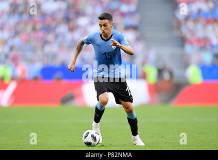 SAMARA, RUSSIE - le 25 juin : Matias Vecino de l'Uruguay en action pendant la Coupe du Monde FIFA 2018 groupe Russie un match entre l'Uruguay et la Russie à Samara Arena le 25 juin 2018 à Samara, en Russie. (Photo de Lukasz Laskowski/PressFocus/MO Media) Banque D'Images