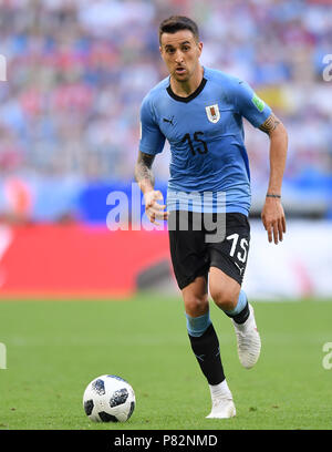 SAMARA, RUSSIE - le 25 juin : Matias Vecino de l'Uruguay en action pendant la Coupe du Monde FIFA 2018 groupe Russie un match entre l'Uruguay et la Russie à Samara Arena le 25 juin 2018 à Samara, en Russie. (Photo de Lukasz Laskowski/PressFocus/MO Media) Banque D'Images