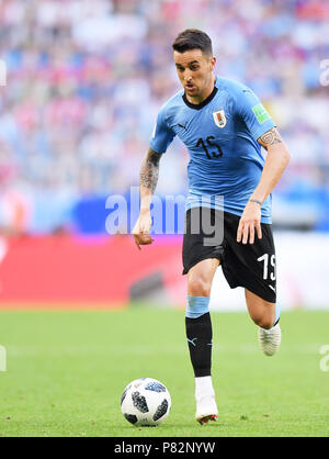 SAMARA, RUSSIE - le 25 juin : Matias Vecino de l'Uruguay en action pendant la Coupe du Monde FIFA 2018 groupe Russie un match entre l'Uruguay et la Russie à Samara Arena le 25 juin 2018 à Samara, en Russie. (Photo de Lukasz Laskowski/PressFocus/MO Media) Banque D'Images