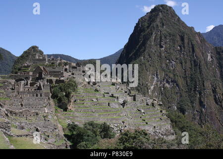 Autre point de vue sur le Machu Picchu, Pérou Banque D'Images