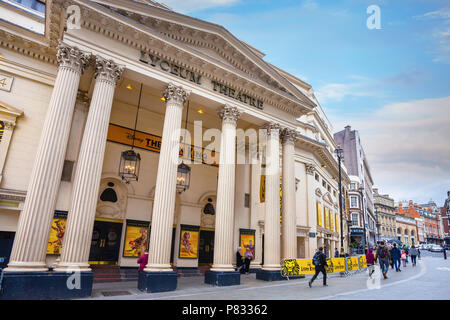 Londres, Royaume-Uni - 12 MAI 2018 : le Lyceum Theatre est un 2 100 places West End theatre situé dans la ville de Westminster, sur la rue Wellington Banque D'Images