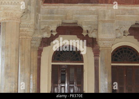 Diwan-i-Khas Fort Amber, l'un des attraits de l'Amber Palace est le Diwan-i-Khas ou la salle d'audience privée. Banque D'Images