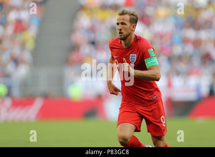 Samara, Russie. 7 juillet, 2018. Harry Kane (FRA) Football/soccer : la Russie Coupe du Monde 2018 match quart de finale entre la Suède 0-2 Angleterre à l'Arène de Samara à Samara, en Russie . Credit : AFLO/Alamy Live News Banque D'Images