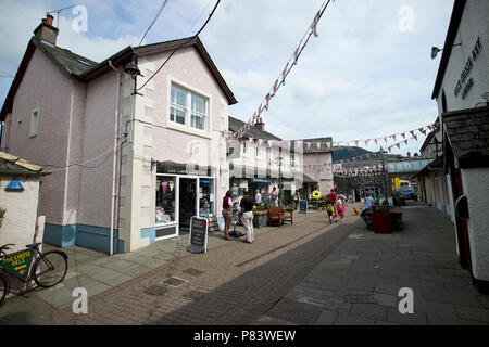 Zone commerçante cour packhorse keswick england uk Banque D'Images