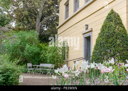 L'entrée de la maison du compositeur Franz Liszt à Weimar Banque D'Images