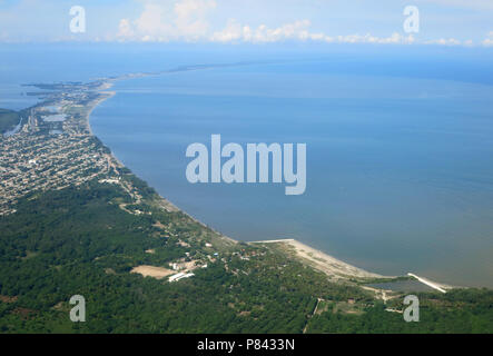 Kust Santa Marta (Colombie) de lucht kijkend in het nationaal Park op Isla de Salamanca, à Santa Marta, Colombie, Côte de l'air à la recherche à la Nati Banque D'Images