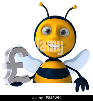 Bee Fun - 3D Illustration Banque D'Images