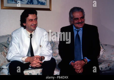 Omar Sharif, ägyptischer und internationaler Acteurs et actrices, ca. Fin des années 1980 er Jahre. Omar Sharif, acteur égyptien et international, ca. fin des années 80. Banque D'Images