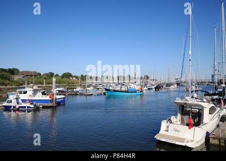 Town Quay, Lymington, Hampshire, Royaume-Uni Banque D'Images