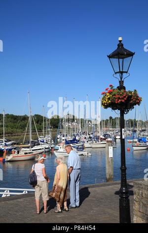 Town Quay, Lymington, Hampshire, Royaume-Uni Banque D'Images