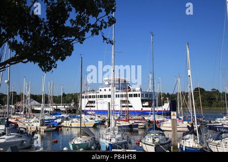 Rivière Lymington, Lymington, Hampshire, Royaume-Uni Banque D'Images