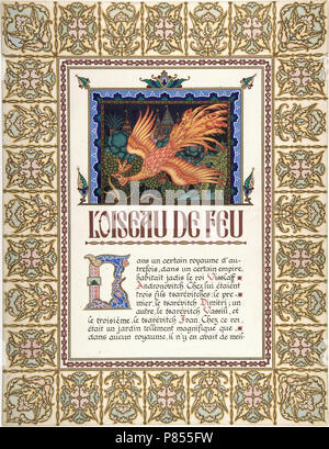 Zvorykin Boris - L 'oiseau de feu - Page Titre Banque D'Images