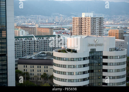 Vue aérienne de Kobe, Japon Banque D'Images