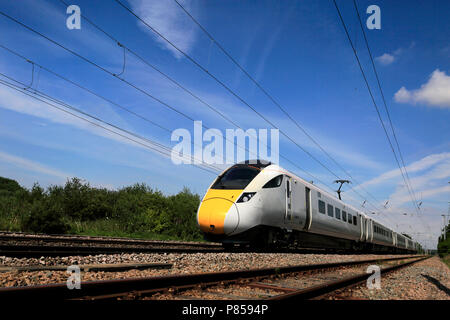 800 201 800 Classe, javelot, IPE, train Intercity Express East Coast Main Line Railway, Peterborough (Cambridgeshire, Angleterre, RU Banque D'Images