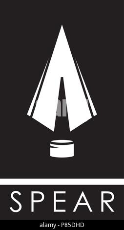 Logo de la lance Illustration de Vecteur
