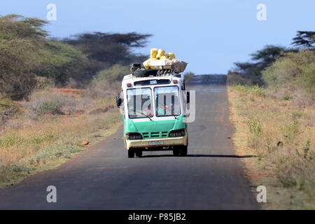 Le transport en bus local en Ethiopie Banque D'Images