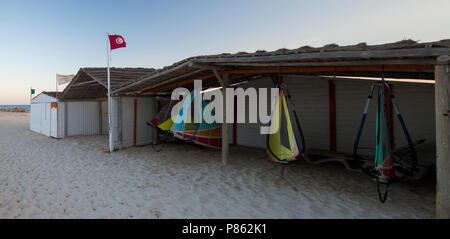 Djerba, Tunisie - 20 juin 2018 : Hôtel Seabel Aladin Djerba est situé dans une zone touristique, face à la plage sur l'île de Djerba, Tunisie. Banque D'Images