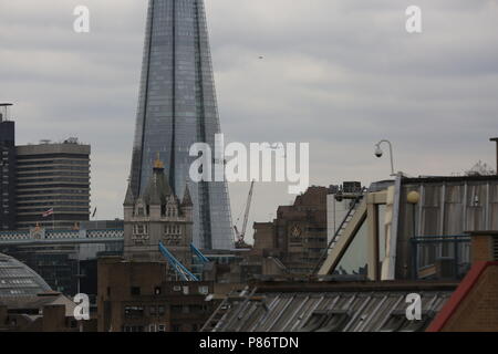 Centenaire de la RAF au défilé aérien centre de Londres Banque D'Images