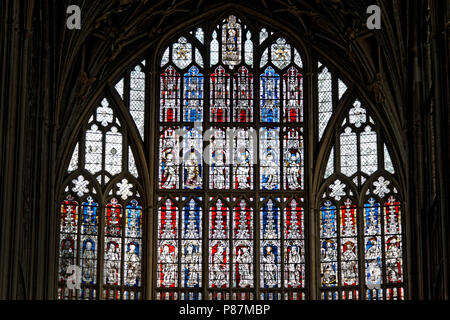 La cathédrale de Gloucester, un incroyable espace d'ampleur et de splendeur architecturale et l'AWE inspirant majesté Banque D'Images