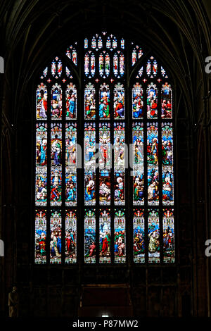 La cathédrale de Gloucester, un incroyable espace d'ampleur et de splendeur architecturale et l'AWE inspirant majesté Banque D'Images