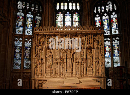 La cathédrale de Gloucester, un incroyable espace d'ampleur et de splendeur architecturale et l'AWE inspirant majesté Banque D'Images