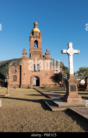 Église de la Mission San Jose de Cerocahui, Mexique Banque D'Images