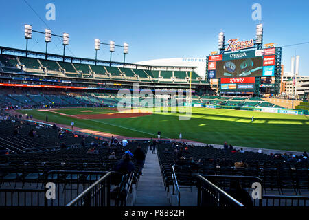 Comercia baseball park Arena à Detroit Michigan l accueil des Tigres Banque D'Images