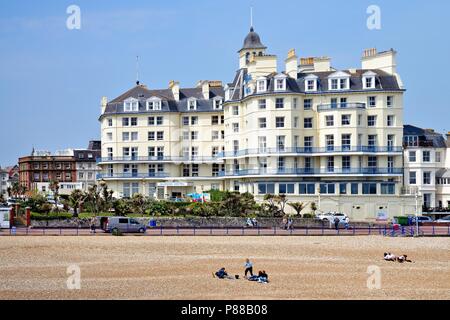 L'hôtel Queens Marine Parade Eastbourne East Sussex England UK Banque D'Images