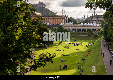 East Princes Street Gardens, Édimbourg Banque D'Images