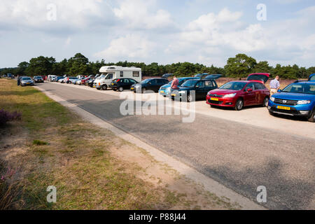 Rij geparkeerde Wildbaan bij de l'auto ; ligne de voitures stationnées à l'Wildbaan Banque D'Images