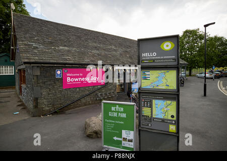 Bowness bay tourist syndicat d'bowness on windermere lake district cumbria england uk Banque D'Images