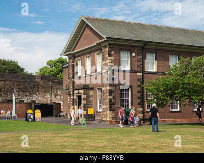 Le château de Carlisle, Cumbria, UK : forteresse militaire et garnison dans les temps passés. Le Musée de la vie militaire. Banque D'Images