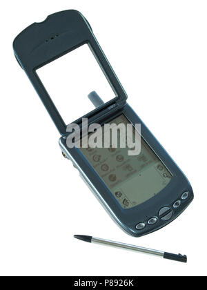 Palm Treo 180 Handspring / 2002 parution. Double-bande GSM smartphone Avec Internet, navigateur, l'écran tactile, stylet, Palm OS Banque D'Images