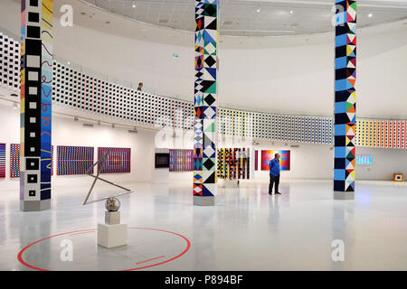 Nouveau Musée d'art de Yaakov Agam - Israël, Rishon Lezion Banque D'Images