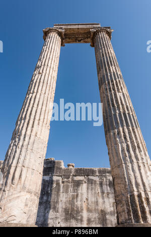 Temple d'Apollon à Didymes, Turquie Banque D'Images