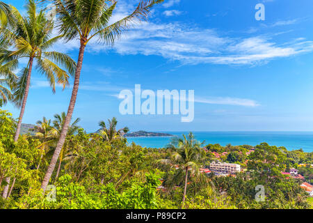 Panorama de Koh Samui en Thaïlande. Banque D'Images